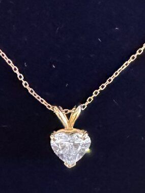 Heart Brilliant Cut Diamond Necklace | Blue Nile